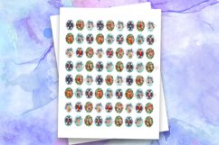 Christmas Digital Collage Sheet,Christmas Ovals,Vintage Oval Product Image 2