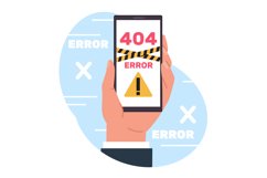 Concept of error 404, page not found, no connection to Inter Product Image 1