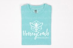 Comfort Colors 1717 Chalky Mint Shirt Mockup, Folded Mockup Product Image 1