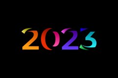 2023 colorful logo number vector design Product Image 1