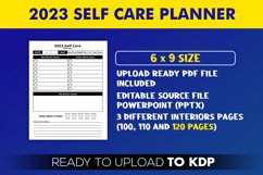 2023 Self Care Planner | KDP Interior Template Editable Product Image 2