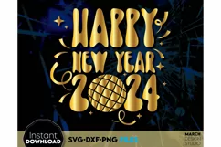 New Year SVG | 2024 SVG | New Year sublimation PNG | 2024 Product Image 5