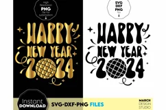 New Year SVG | 2024 SVG | New Year sublimation PNG | 2024 Product Image 1