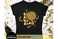 New Year disco ball SVG | 2024 SVG | New Year sublimation Product Image 5