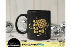 New Year disco ball SVG | 2024 SVG | New Year sublimation Product Image 6