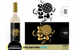 New Year disco ball SVG | 2024 SVG | New Year sublimation Product Image 4