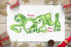 Chinese New Year 2024, Cute Dragon PNG for planner, calendar Product Image 6
