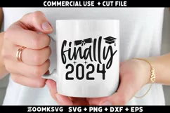 2024 finally SVG | Graduation SVG | 2024 Graduate SVG Product Image 2