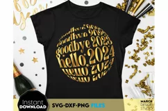 New Year SVG | 2024 SVG | New Year sublimation PNG | 2024 Product Image 2
