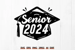 Senior 2024 SVG Class of 2024 Graduation PNG - High School Product Image 1