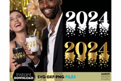 New Year SVG | 2024 SVG | New Year sublimation PNG | 2024 Product Image 4