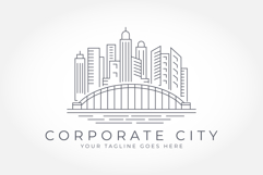 Corporate City building logo design. residential apartment Product Image 1