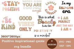 Positive inspirational quotes Svg bundle Product Image 1