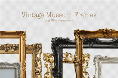 Vintage Photo Frame from Museum PNG file transparent Product Image 1