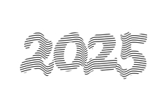2025 number typography creative art vector Product Image 1