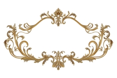 vintage style floral pattern border frame Product Image 1