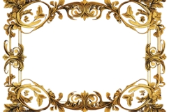 vintage style floral pattern border frame Product Image 1