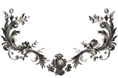 floral frame pattern PNG Product Image 1