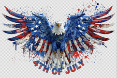 American Eagle Flag Patriotic 4th of July Png Product Image 1