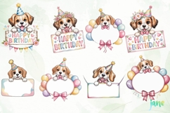 Cute Puppy Happy Birthday Clipart Product Image 3