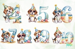 Cute Puppy Happy Birthday Clipart Product Image 4