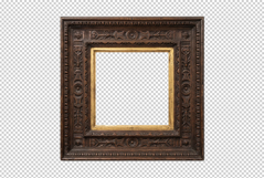 Frame in Vintage Border style PNG file transparent Product Image 2