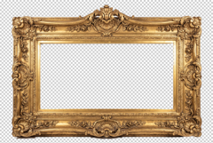 Gold picture frames PNG file transparent Product Image 2