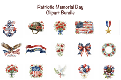 Memorial Day Patriotic Clipart's PNG Product Image 1