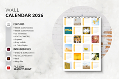 2026 wall calendar template