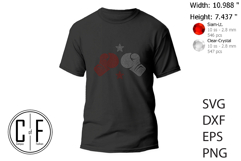 Boxing Gloves Rhinestone Template Product Image 2