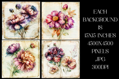 Vintage Floral Background, Floral Scrapbook Backgrounds, s10 Product Image 2