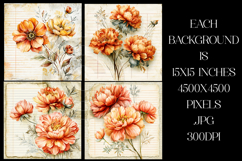 Vintage Floral Background, Floral Scrapbook Backgrounds, s3 Product Image 2