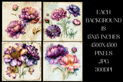 Vintage Floral Background, Floral Scrapbook Backgrounds, s8 Product Image 2