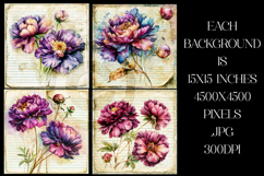 Vintage Floral Background, Floral Scrapbook Backgrounds, s9 Product Image 2