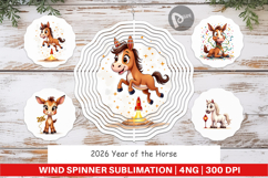 2026 Year of the Horse Wind Spinner Product Image 1