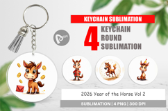 2026 Year of the Horse Keychain Product Image 1