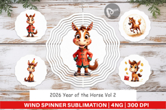 2026 Year of the Horse Wind Spinner Product Image 1