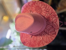 Flowers and Leaves Hat Burning Design - For Pyrography Product Image 2