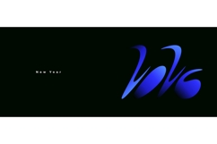 Happy New Year 2026 Banner with Unique and Simple Typography Product Image 1