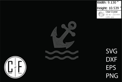 Anchor Rhinestone Template Product Image 1