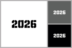 2026 Year Text Icon for New Year Product Image 1