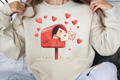 Cute Watercolor Valentines Day Clipart PNG Product Image 1