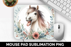 Horse, Cute Animal Mouse Pad PNG, Animal Lover Gift Product Image 1