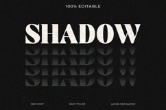 Retro Long Shadow Text Effect Template Product Image 1