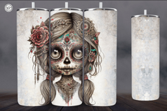4 Zombie Doll Tumbler Wrap Sublimations, 20 oz Product Image 3