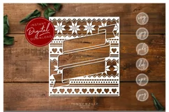 Christmas Pattern Banner - SVG EPS DXF PNG PDF JPG Cut File Product Image 3