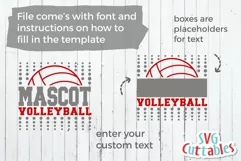 Volleyball SVG | Volleyball Template 0012 | Shirt Design Product Image 4
