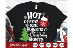 Hot cocoa cozy blankets and Christmas movies SVG, Christmas Product Image 1