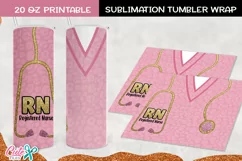RN Nurse day 20 Oz. Skinny Tumbler sublimation Product Image 2