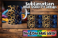 Glamorous Glitter &amp; Leopard Luxe Mug Wraps 15oz 11oz Product Image 1